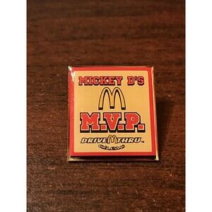 McDonald's Mickey‎ D's M.V.P. Drive Thru Crew Employee Lapel Hat Pin